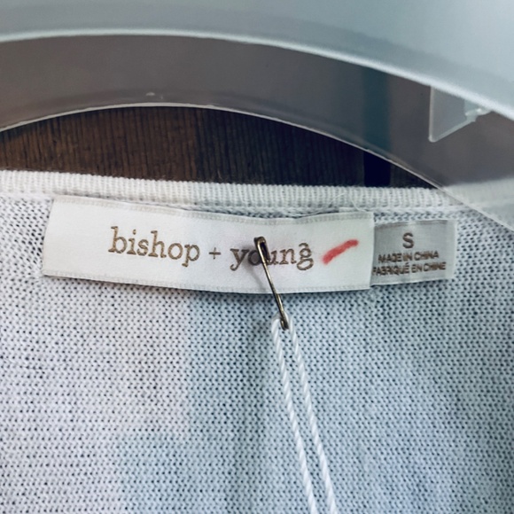 Bishop + Young Anthropologie White Viscose V-Neck Lace Sweater Jumper Top S - Picture 5 of 15